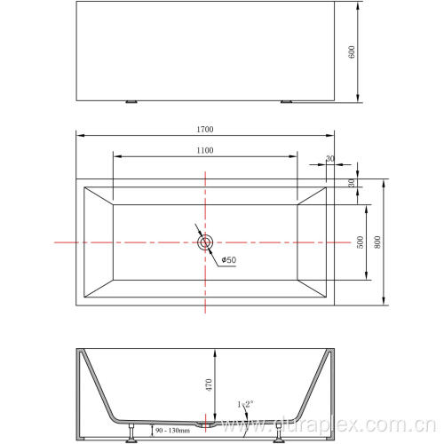 Fashion design corner bath tub